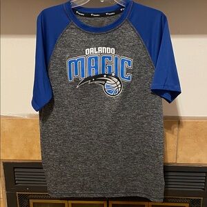 🤎🤎 Fanatics Orlando Magic Blue and Gray Short Sleeve Tee (size L)